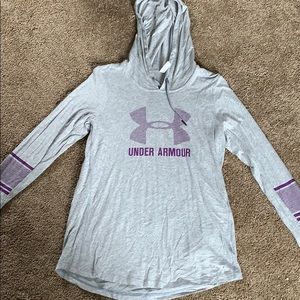 Long sleeve light weight under armour hoodie